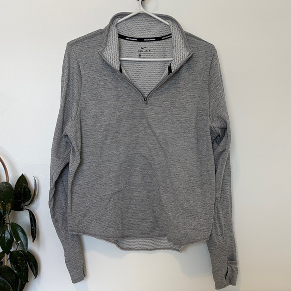 NIKE Dry Fit Running Women's Quarter-Zip Top Size L - Picture 5 of 5